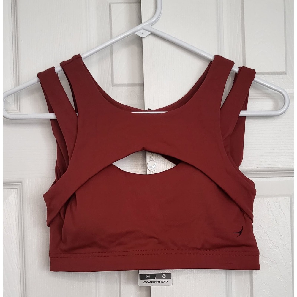 Endeavor Athletics Women's Peep Athletic Sports Bra- Size Medium - Picture 1 of 7
